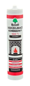 Uszczelniacz kominkowy Baum, odporny do 1500°C, 280 ml