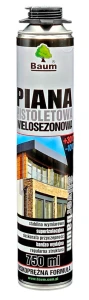 Piana montażowa pistoletowa Baum Silverbaum, wielosezonowa, 750 ml