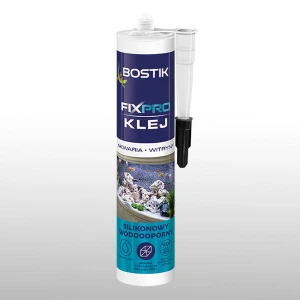 Klej silikonowy do akwariów Bostik FixPro, bezbarwny, 300 ml