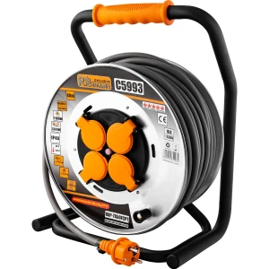 Przedłużacz budowlany bębnowy 40 m, 3x2,5 mm², IP44