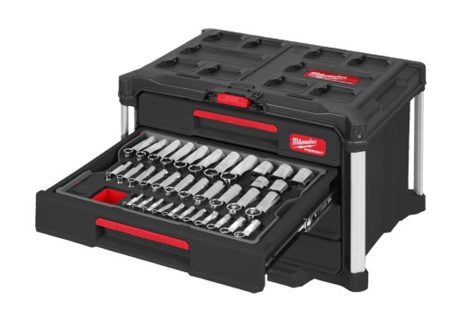 PACKOUT Profesjonalny zestaw grzechotek i nasadek (244szt) Milwaukee