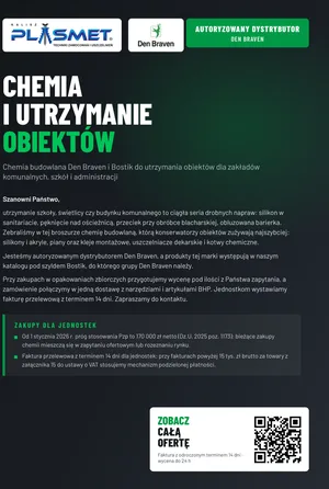 Okładka broszury: Chemia i utrzymanie obiektów